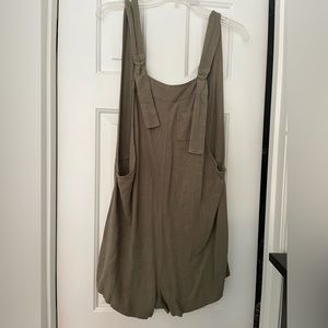 Green casual overalls